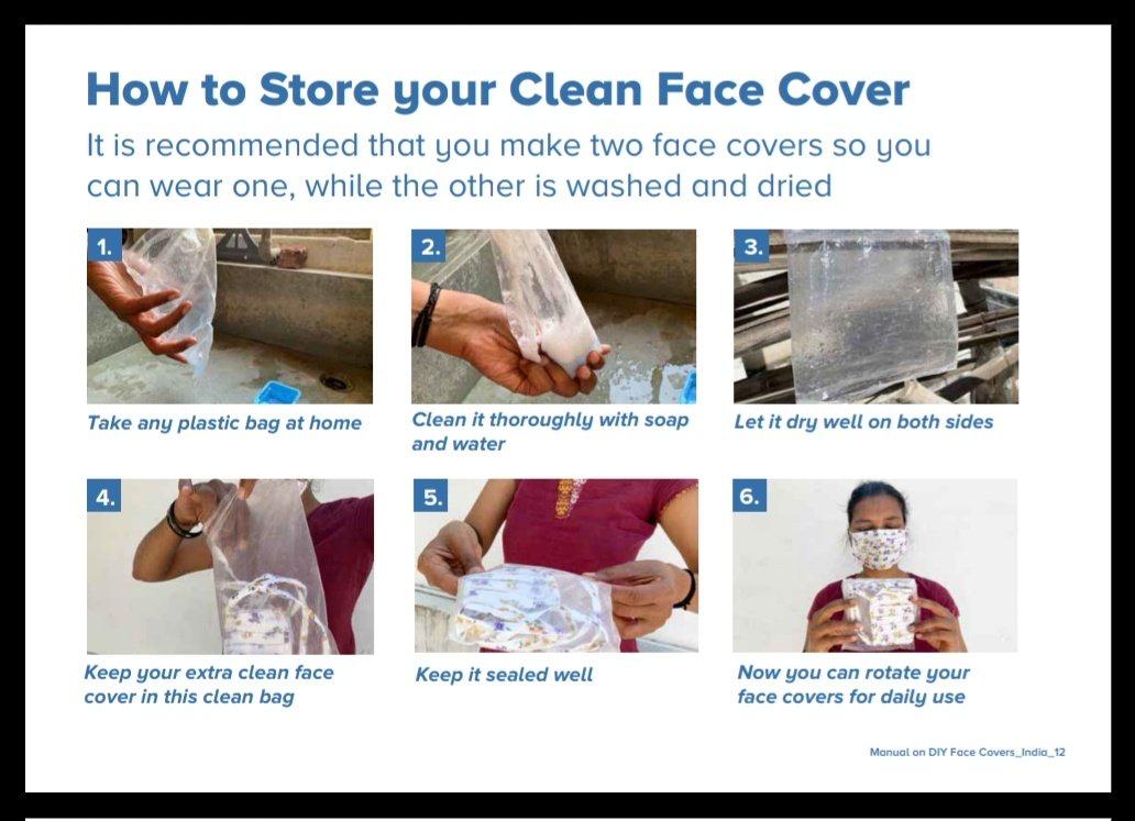 how to store a face mask